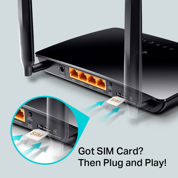 مودم 3G/4G تی پی-لینک مدل MR200 سیمکارتی